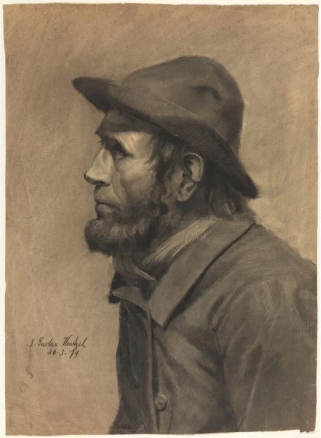 Uomo barbuto con cappello - The National Museum, Oslo